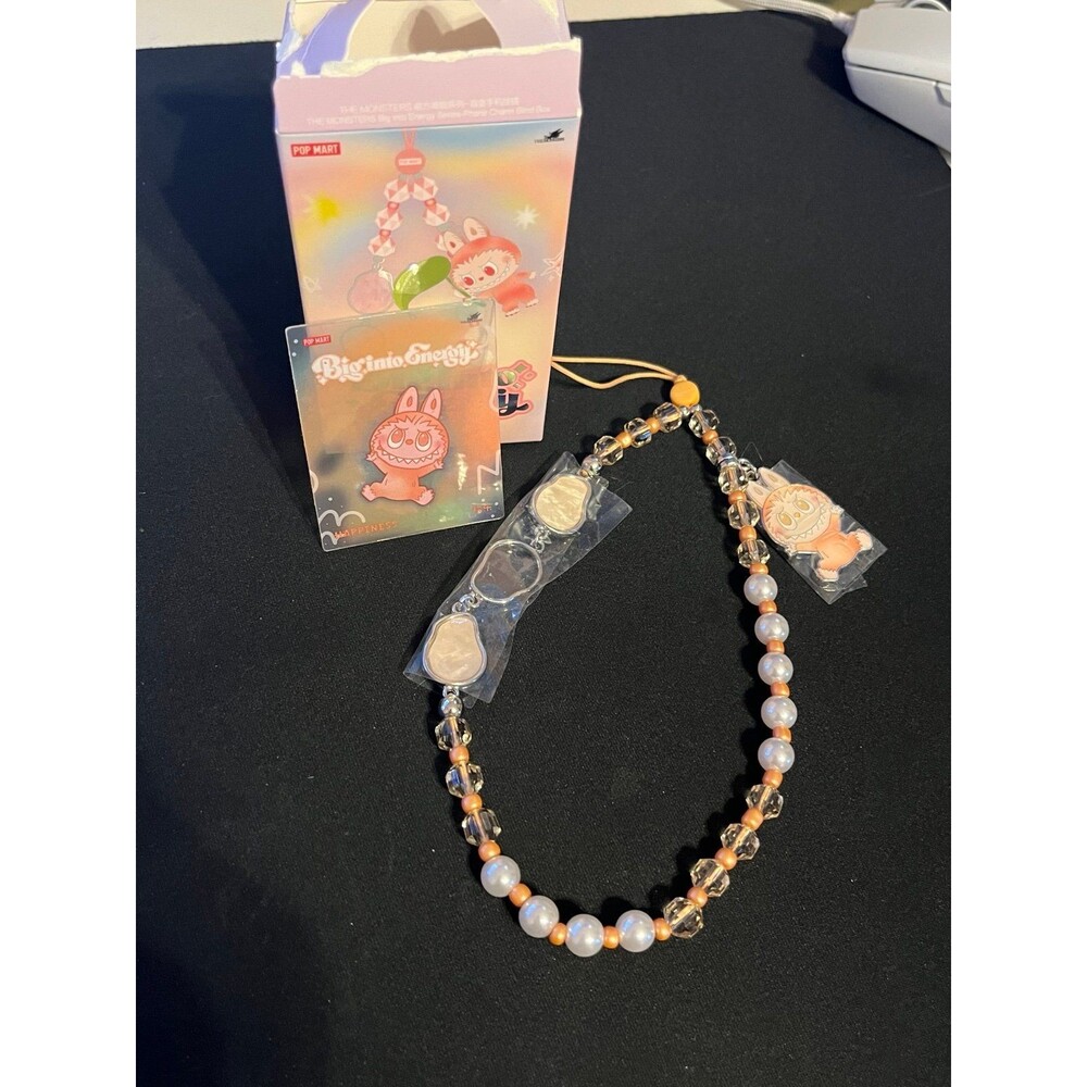 THE MONSTERS Big Into Energy Happiness Phone Strap Authentic